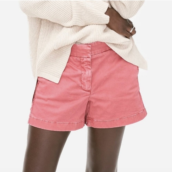 J. Crew Chino Light Pink Summer Shorts Size 4 - Picture 1 of 5